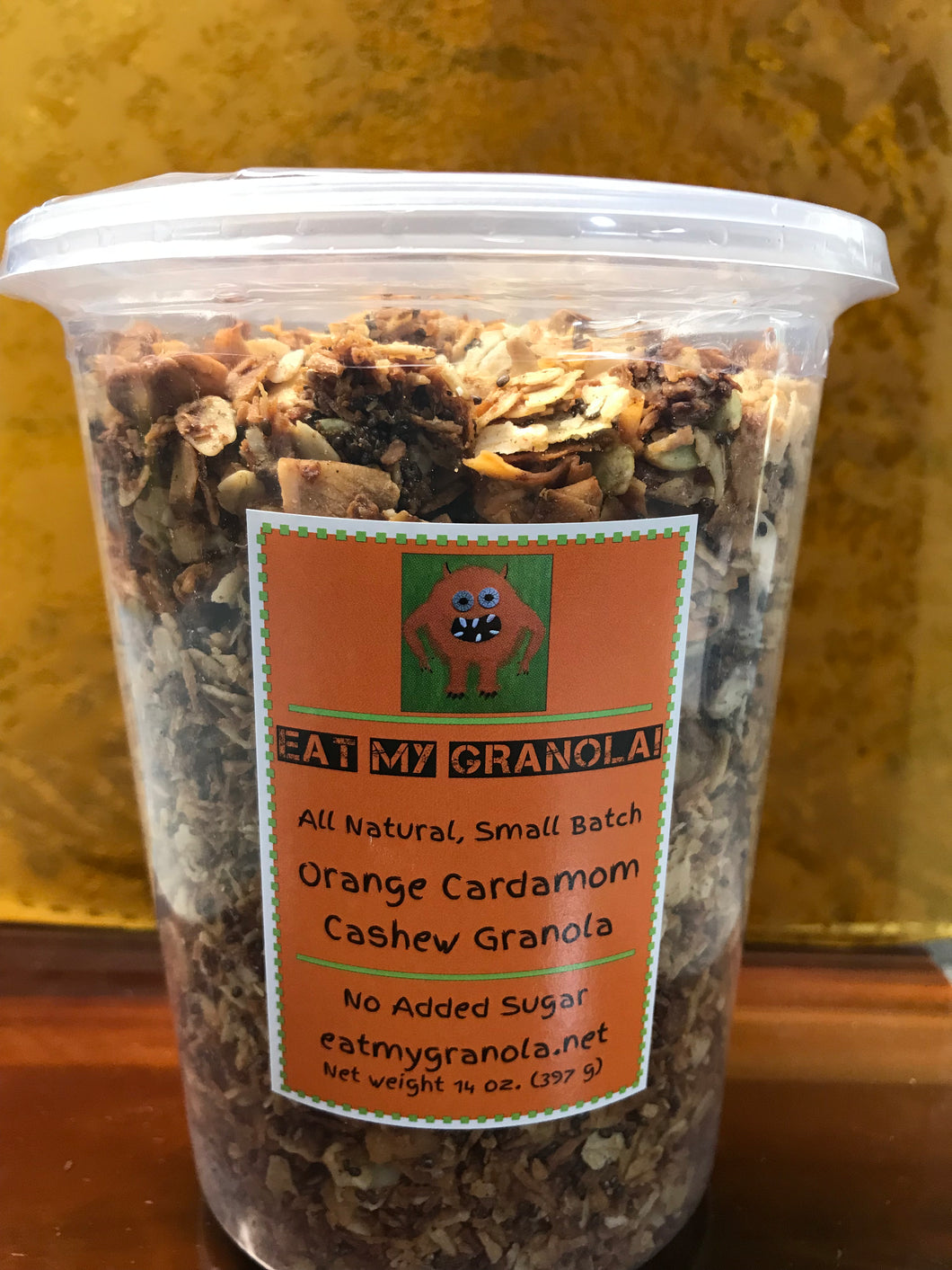 Orange Cardamom Cashew Granola